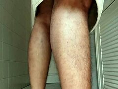 wanna see this big dick guy drag armchair to bathroom for monster cock stroke?