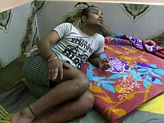 beautiful cheating bhabhi sneaks night fuck creampie from lover