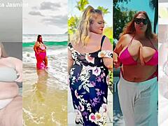 Fat Blonde BBW Milf Masturbates Saggy Tits Huge Ass Pussy Holes