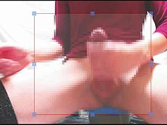 Japanese girl solo masturbation session closeup