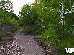 Girlfriend's Tight Pussy and Ass Pounded Outdoor by Old Cuck Watcher