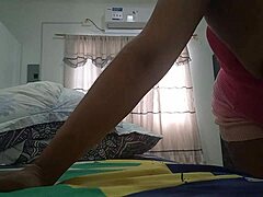 Pervert Neighbor Milks Her Juicy Tits on Black Cock!