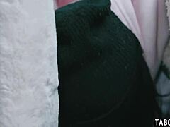 caught that teen thief indica monroe, now kendra james licks her pussy