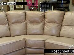 giggles alone spreading shaved pussy teasing