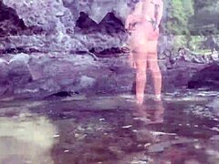 Stranger Dumps Cum into Fish Pond Before Shocked Crowd