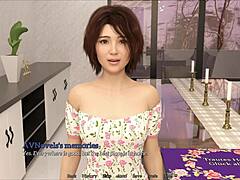 My new memories game with brunette character 19