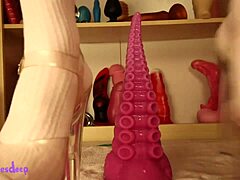 Blonde gapes ass huge with anal toys prolapse fetish solo