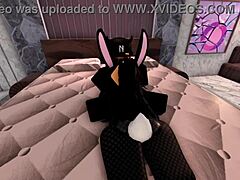 bunny girl teases throat so rough i used it hard fan request roblox 5