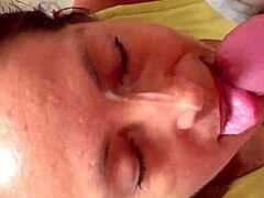 Amateur friend strips teasing homemade seduction play