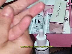 Influencer oils skinny latina body testing pepper blend wet line asmr