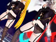 Nagiri Eri Nai X Nagiri Alice Killer Lady Black Lingerie