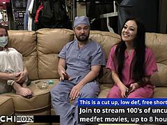 doctor hits patient blaire celeste with hitachi till orgasm in hospital