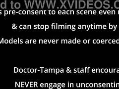 Freshman angel santana moans through hitachi orgasm in doctor's exam.