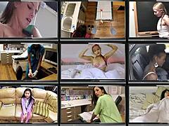 Freshman angel santana moans through hitachi orgasm in doctor's exam.