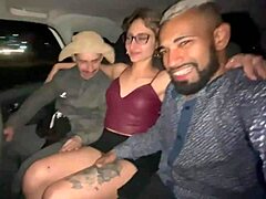 Blonde SLAMMED By TWO In CAR Ride!