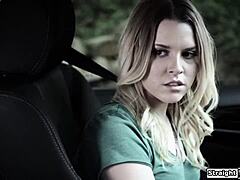 Blonde Teen Learner Gets Petite Pussy Pounded by Instructor Outdoors Roughly