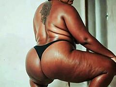 Brazilian BBW fat babe shakes her curves in wild solo play