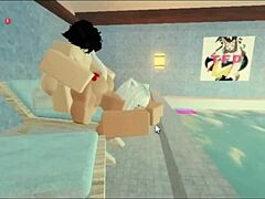 Subscriber's big ass milf takes rough doggystyle creampie pool fuck