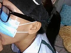 roommate slut begs for creamy pussy fuck but cum outside juicy hole