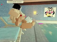 Subscriber's big ass milf takes rough doggystyle creampie pool fuck