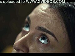 Josephine Jackson's big tits drip wet pussy slime in solo masturbation