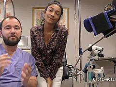 backstage with miss mars' latex-gloved big ass smuggling tease