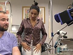 backstage with miss mars' latex-gloved big ass smuggling tease