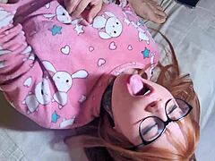 redhead babe, deepthroat my cock then take rough pussy creampie pounding?