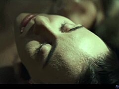 Josephine Jackson's big tits drip wet pussy slime in solo masturbation