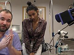 backstage with miss mars' latex-gloved big ass smuggling tease