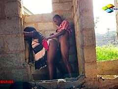 stranded ebony gettin fucked rough by bricklayer in buildin... damn subscribe!!