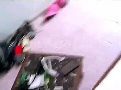 neighbors ebony girl next door begs for dick