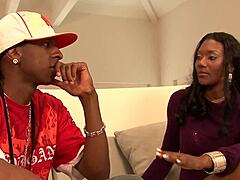 nyomi checks out her assistant's throbbing cock ready to fuck!