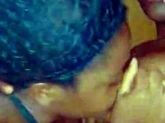 Girlfriend and friend in hot lingerie threesome lick fest! 👯‍♀️💦