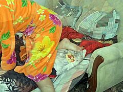 passionate wife shares creampie threesome with husband and lover