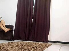 brazilian housewife in short dress no panties begs technician to fuck her hard