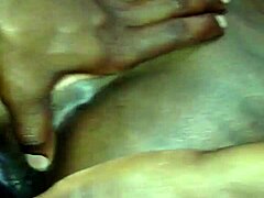 her dripping wet pussy soaks everything as couple plays around