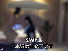 Japanese housewife Maiko returns in cosplay for taboo licking creampie