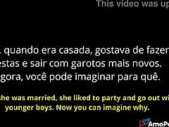 brazilian cuckquean milf watches husband assfuck her friend