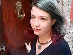 wanna watch sluts cum walking in public whore club?