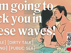 Beach Couple's Waves Fuck—Teasing Dirty Talk Turns You On!