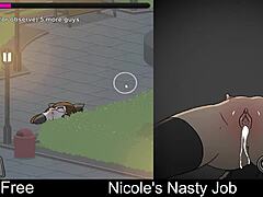 Nicole's Nasty Job Game Turns Erotic And Wild!