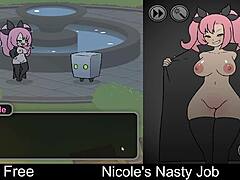 Nicole's Nasty Job Game Turns Erotic And Wild!