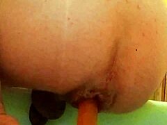 garage anal smashed after fisting with natural tits slut spitting lube