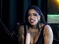 Morena Marcelly Melo Slobbers Deep on Toy Cock Tease