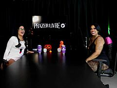 Morena Marcelly Melo Slobbers Deep on Toy Cock Tease