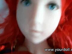 Redhead Superman Cosplay Fuck Doll Takes Monster Cock Deep