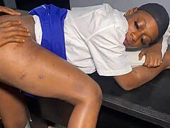 Teacher, slam that big black cock in my bum doggy at work!