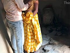 indian couple shifts outdoor fucking to indoor passion