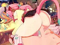 Varesa'S Massive Ass Bounces Wild In Hentai Cowgirl Ride